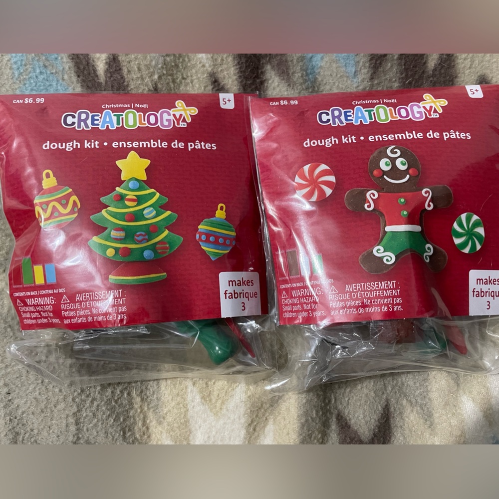 2 Creatology Christmas dough kits